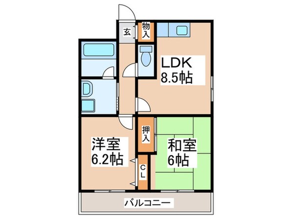 イルプリモ桜川の物件間取画像